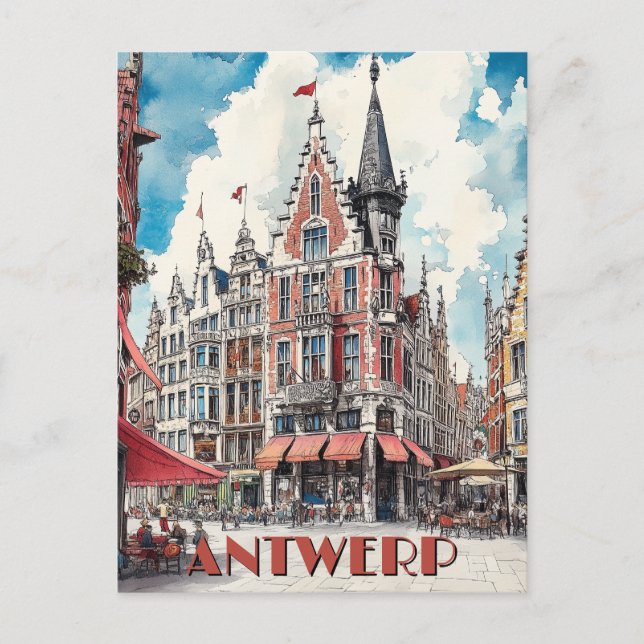 Carte Postale Voyage historique d'Anvers Belgique (Devant)