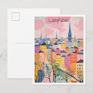 Carte Postale Voyage Leipzig Allemagne Art
