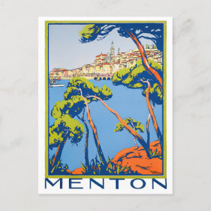 Carte Postale Voyage millésime Menton France