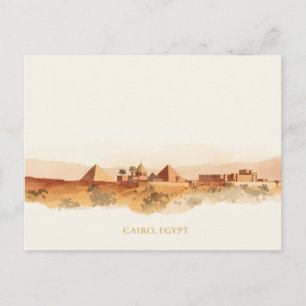 Carte Postale Voyage minimaliste boho au Caire Égypte