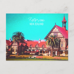 Carte Postale Voyage Nouvelle-Zélande musée Rotorua