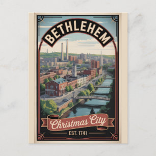 Carte Postale Voyage Rétro à Bethlehem Pennsylvanie