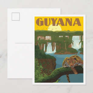 Carte Postale Voyage Rétro Guyana