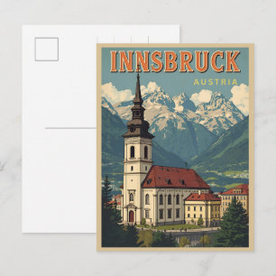 Carte Postale Voyage rétro Innsbruck Tyrol - Cadeaux des Alpes a