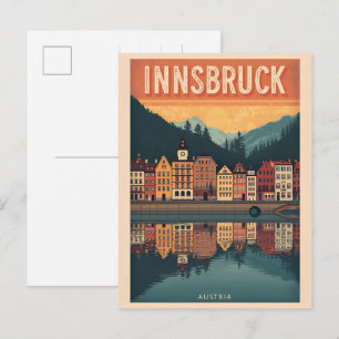 Carte Postale Voyage rétro Innsbruck Tyrol - Cadeaux des Alpes a