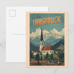 Carte Postale Voyage rétro Innsbruck Tyrol - Cadeaux des Alpes a