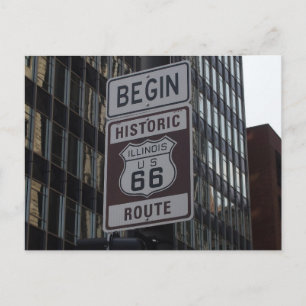 Carte postale Voyage Route 66 Chicago