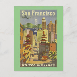 Carte Postale Voyage San    FranciscoVintage