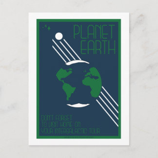 Carte postale Voyage spatial - Terre