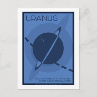 Carte postale Voyage spatial - Uranus