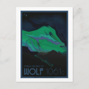 Carte postale Voyage spatial - Wolf 1061c
