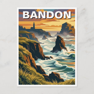 Carte Postale Voyage sur la côte de l'Oregon à Bandon