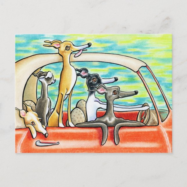 Carte Postale Voyage sur la route par Andie (Devant)