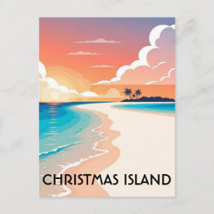 Carte Postale Voyage sur l'île Christmas