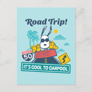 Carte Postale Voyage sur route   cacahuètes C'est Cool au covoit