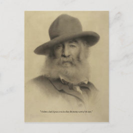 Carte Postale "Voyage-travail des étoiles" Walt Whitman