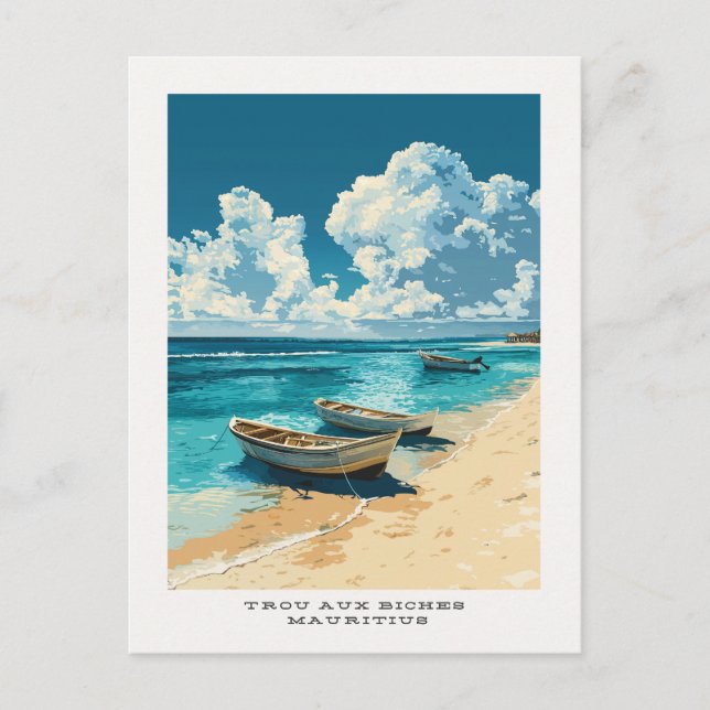 Carte postale Voyage Trou Aux Biches Maurice (Devant)