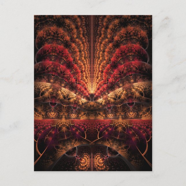 Carte Postale Voyage vers l'oeuvre fractale Infinity (Devant)