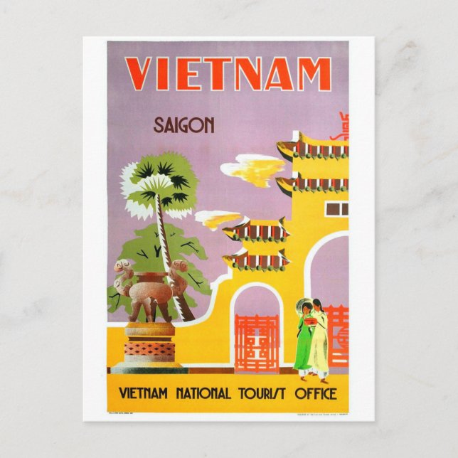Carte Postale voyage vietnam vintage (Devant)