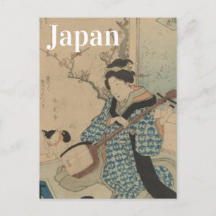 Carte Postale Voyage vintage au Japon - Geisha girl