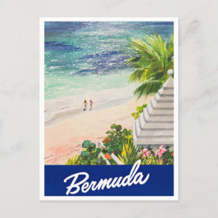 Carte postale voyage vintage Bermudes
