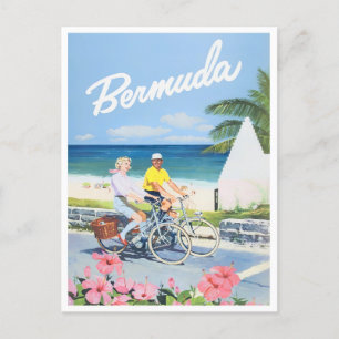 Carte postale voyage vintage Bermudes