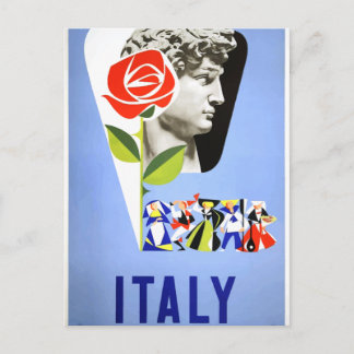 Carte Postale voyage vintage en italie