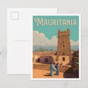 Carte Postale Voyage vintage en Mauritanie 