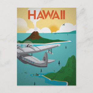 Carte Postale Voyage vintage Hawaii