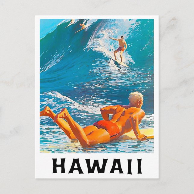 Carte postale voyage vintage Hawaii (Devant)