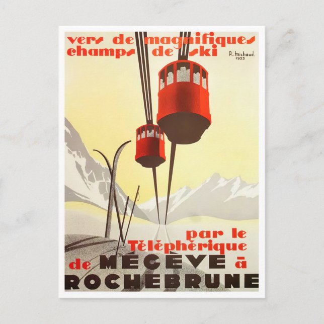 Carte Postale Voyage vintage Megeve France (Devant)