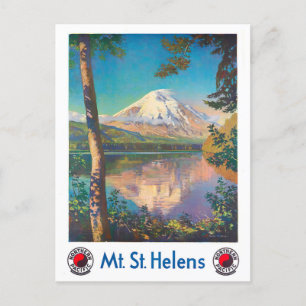 Carte postale voyage vintage Mount St Helens