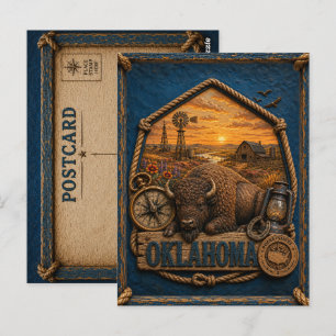 Carte Postale Voyage Vintage Oklahoma