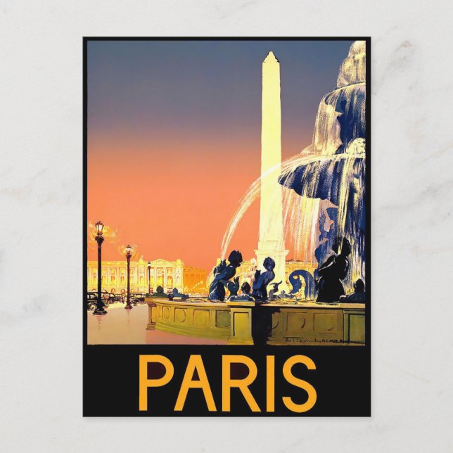 Carte Postale Voyage vintage Paris France (Devant)