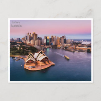 Carte Postale voyage vintage retro Sydney Australie australie