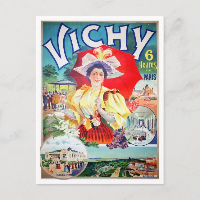 Carte Postale Voyage vintage Vichy France (Devant)