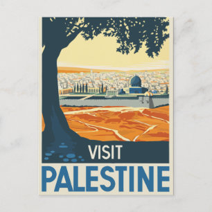 Carte Postale Voyage Vintage Visitez la Palestine