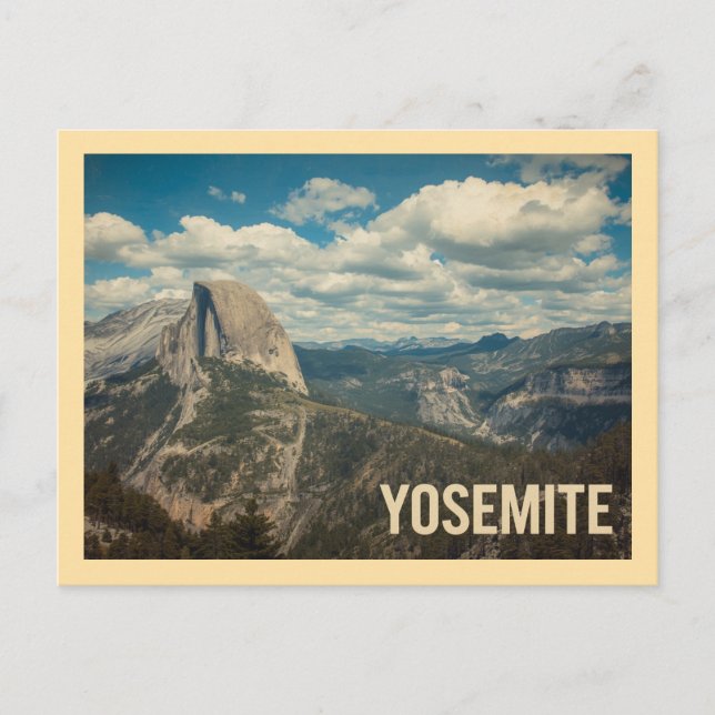 Carte Postale Voyage vintage Yosemite (Devant)