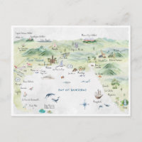 Carte postale Voyage Watercolor | Puerto Vallarta