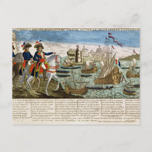 Carte Postale Voyages et exploits du général Bonaparte 1798