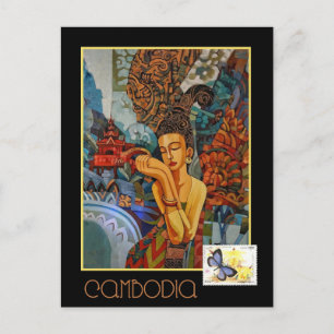 Carte Postale Voyages vintages au Cambodge