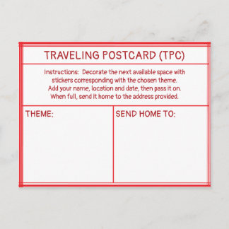 CARTE POSTALE VOYAGEUSE (CPV)