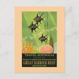 Carte Postale Voyagez en Australie, Grande Barrière de corail,