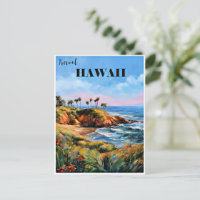Voyagez Hawaï, palmiers tropicaux,