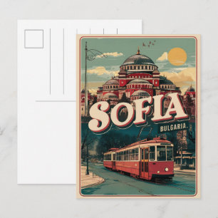 Carte Postale Voyagez Sofia, Bulgarie cadeaux et souvenirs vinta