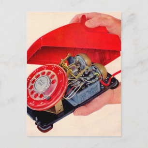 Carte Postale voyants téléphoniques révélés