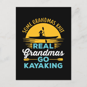 Carte Postale Vrais grand-mères Go Kayak Yak Femmes