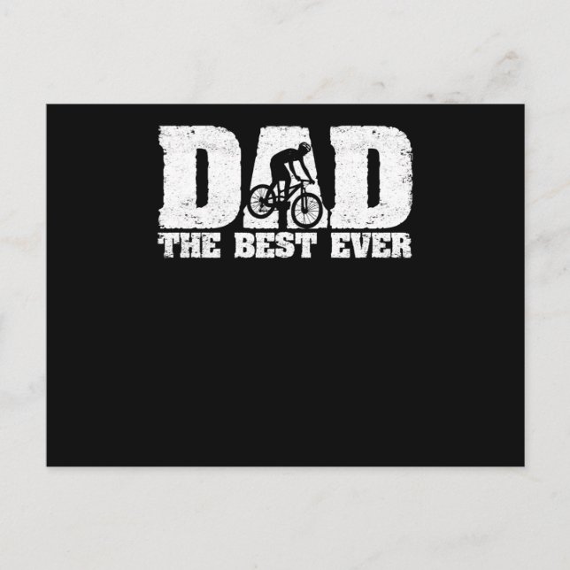 Carte Postale VTT VTT VTT Vélo Fête des pères Voyage Papa Le (Devant)