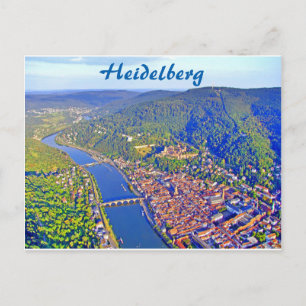 Carte postale - Vue aérienne de Heidelberg
