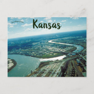 Carte Postale Vue aérienne de Kansas City Kansas